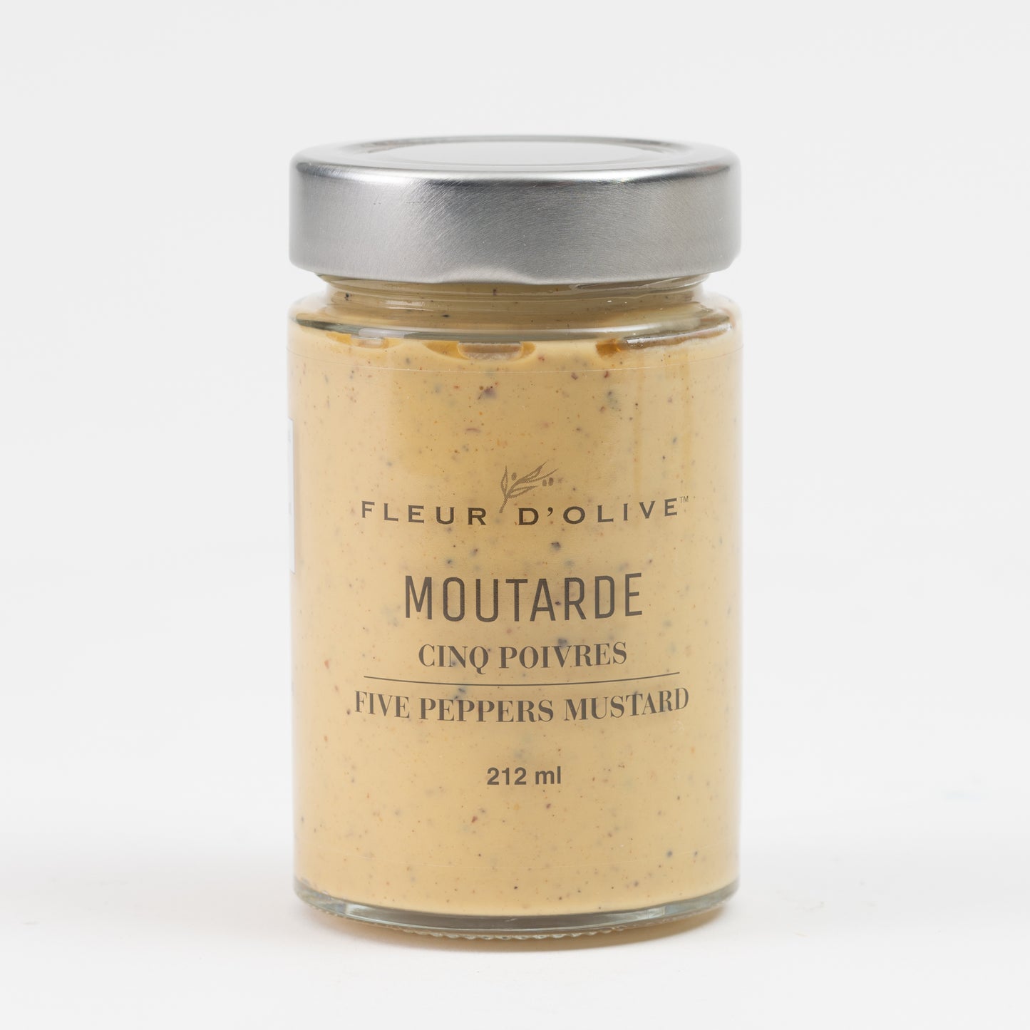 Moutarde à l'huile d'olive - 5 Poivres