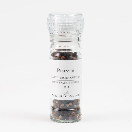 Moulin Poivre Kampot 3 couleurs